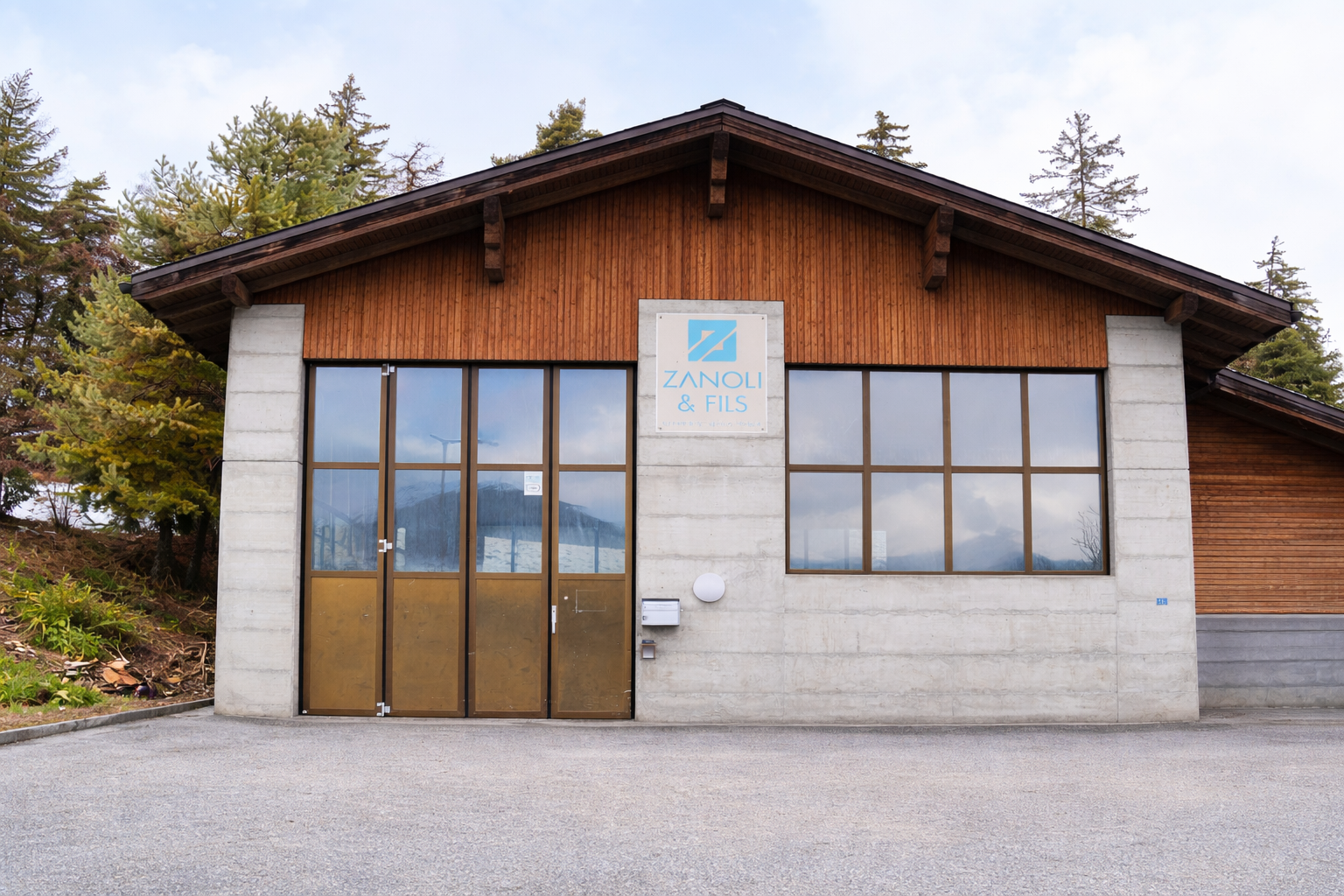 Atelier de la Vitrerie Zanoli & Fils SA situé à Chermignon.